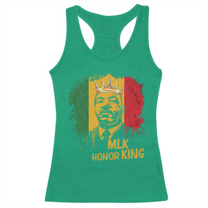 MLK Racerback Tank Top Honor King Civil Rights Leader Black History Month TS10 Irish Green Print Your Wear