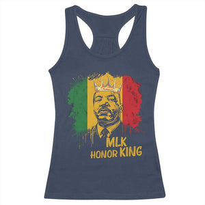 MLK Racerback Tank Top Honor King Civil Rights Leader Black History Month TS10 Navy Print Your Wear