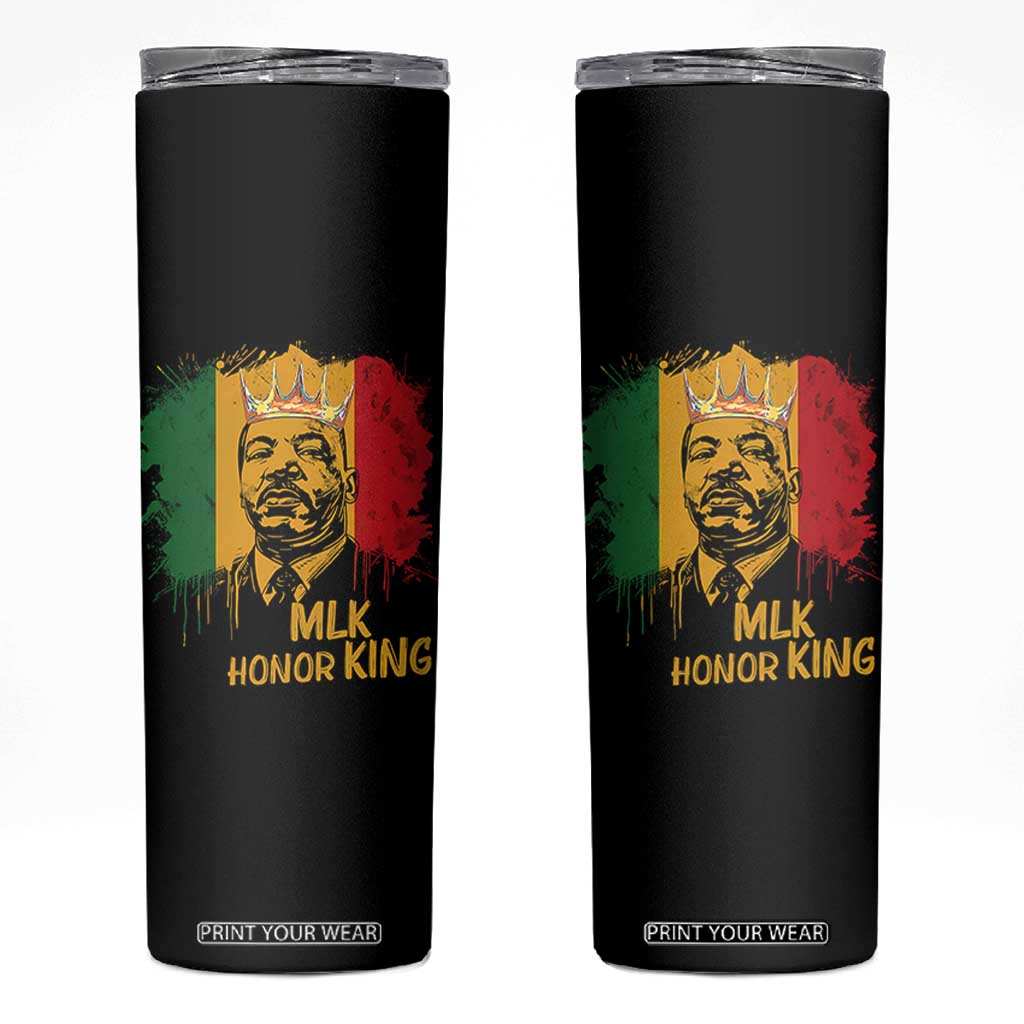 MLK Skinny Tumbler Honor King Civil Rights Leader Black History Month TS10 Black Print Your Wear