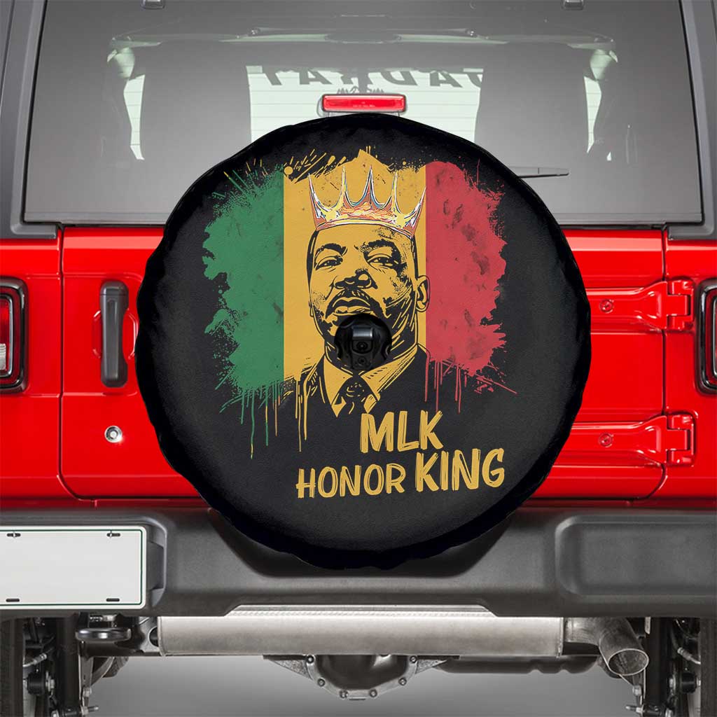 MLK Spare Tire Cover Honor King Civil Rights Leader Black History Month TS10 Black Print Your Wear