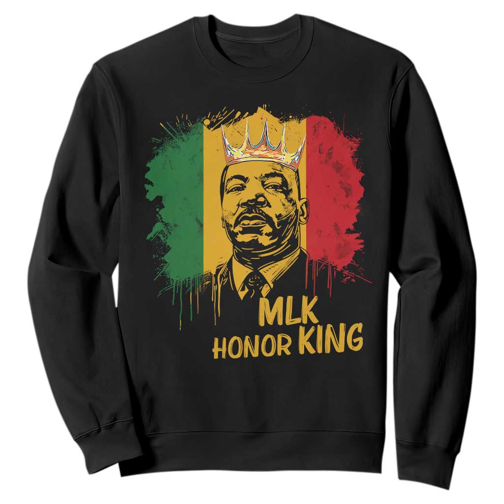 MLK Sweatshirt Honor King Civil Rights Leader Black History Month TS10 Black Print Your Wear