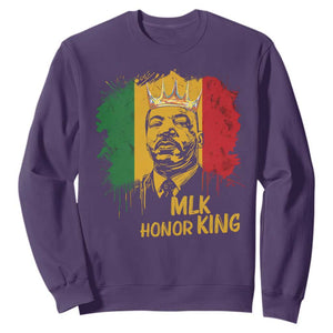 MLK Sweatshirt Honor King Civil Rights Leader Black History Month TS10 Purple Print Your Wear
