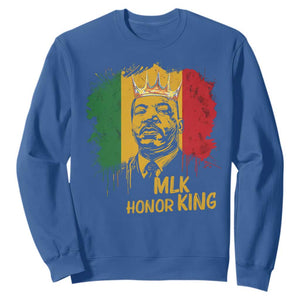 MLK Sweatshirt Honor King Civil Rights Leader Black History Month TS10 Royal Blue Print Your Wear