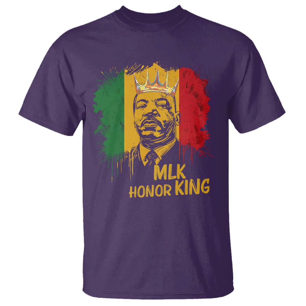 MLK T Shirt Honor King Civil Rights Leader Black History Month TS10 Purple Print Your Wear