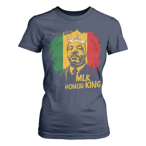 MLK T Shirt For Women Honor King Civil Rights Leader Black History Month TS10 Navy Print Your Wear