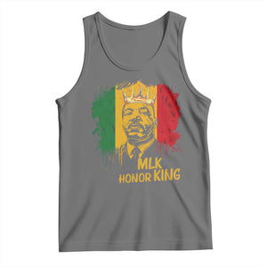 MLK Tank Top Honor King Civil Rights Leader Black History Month TS10 Black Heather Print Your Wear