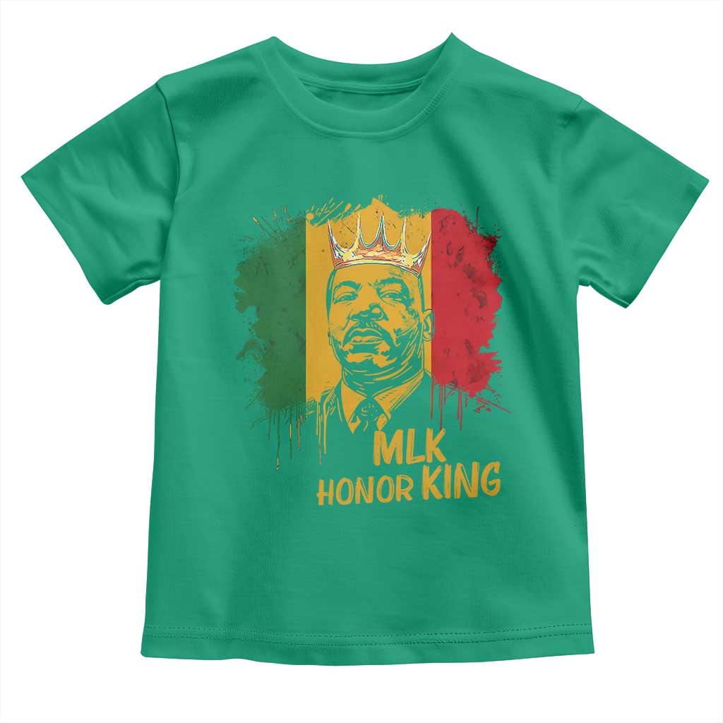 MLK Toddler T Shirt Honor King Civil Rights Leader Black History Month TS10 Irish Green Print Your Wear