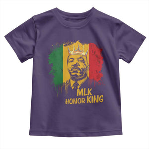 MLK Toddler T Shirt Honor King Civil Rights Leader Black History Month TS10 Purple Print Your Wear