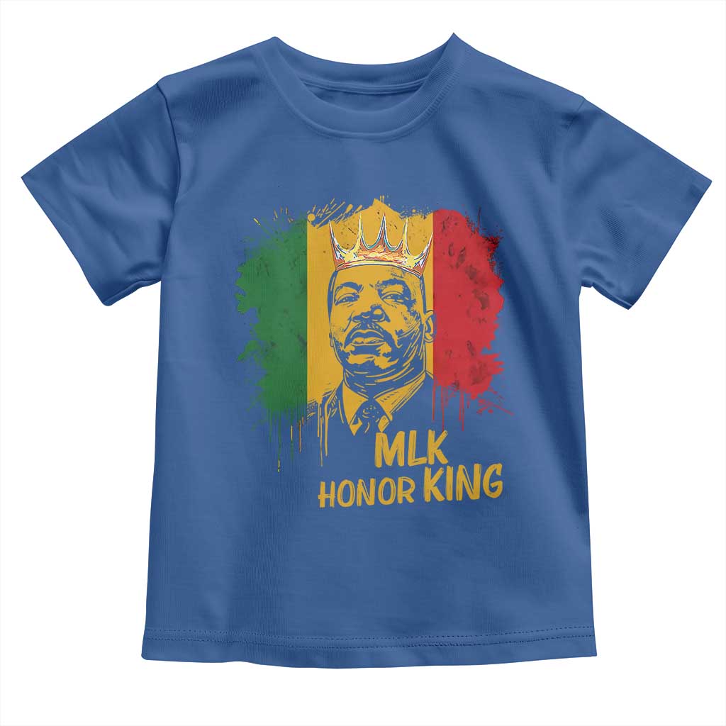 MLK Toddler T Shirt Honor King Civil Rights Leader Black History Month TS10 Royal Blue Print Your Wear