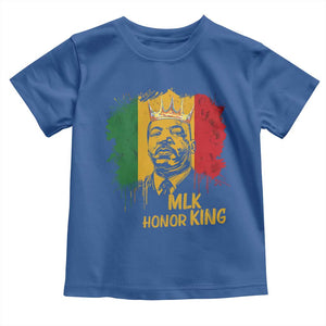 MLK Toddler T Shirt Honor King Civil Rights Leader Black History Month TS10 Royal Blue Print Your Wear