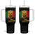 MLK Tumbler With Handle Honor King Civil Rights Leader Black History Month TS10 One Size: 40 oz Black Print Your Wear