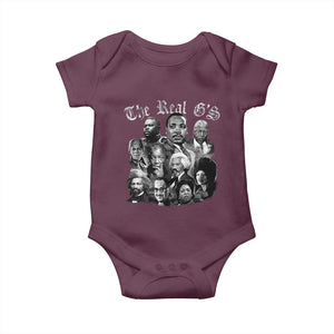 Civil Rights Legends Baby Onesie The Real Gs Juneteenth Black History Month TS10 Maroon Print Your Wear