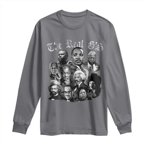 Civil Rights Legends Long Sleeve Shirt The Real Gs Juneteenth Black History Month TS10 Charcoal Print Your Wear