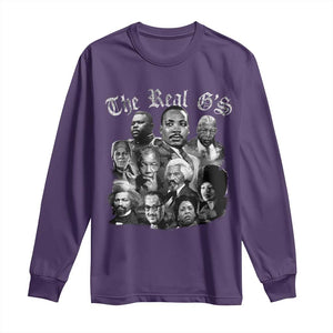 Civil Rights Legends Long Sleeve Shirt The Real Gs Juneteenth Black History Month TS10 Purple Print Your Wear