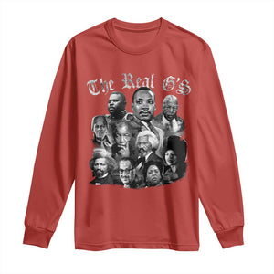 Civil Rights Legends Long Sleeve Shirt The Real Gs Juneteenth Black History Month TS10 Red Print Your Wear