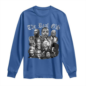 Civil Rights Legends Long Sleeve Shirt The Real Gs Juneteenth Black History Month TS10 Royal Blue Print Your Wear