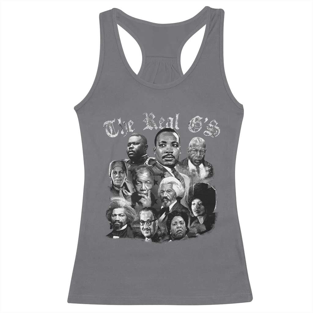 Civil Rights Legends Racerback Tank Top The Real Gs Juneteenth Black History Month TS10 Charcoal Print Your Wear
