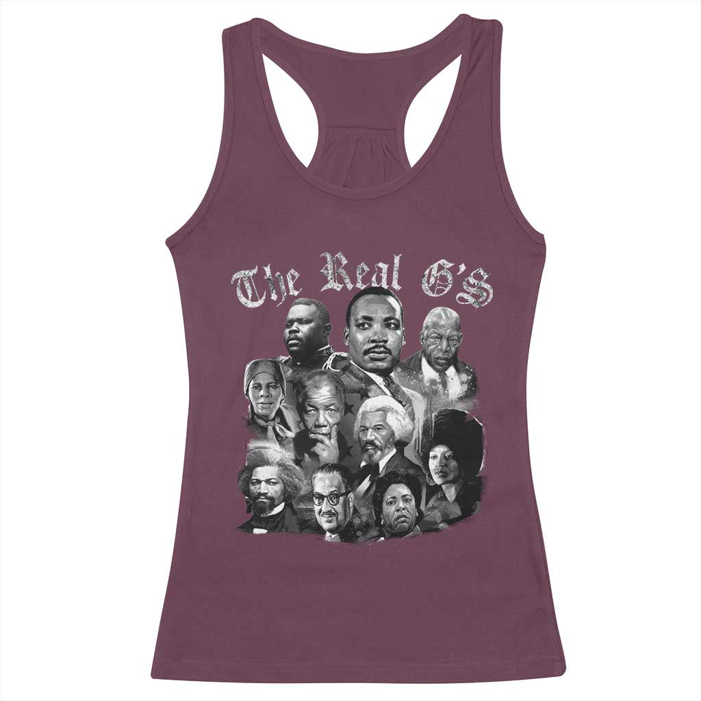 Civil Rights Legends Racerback Tank Top The Real Gs Juneteenth Black History Month TS10 Maroon Print Your Wear