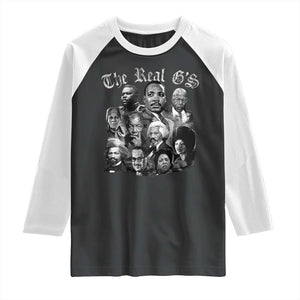 Civil Rights Legends Raglan Shirt The Real Gs Juneteenth Black History Month TS10 Black White Print Your Wear