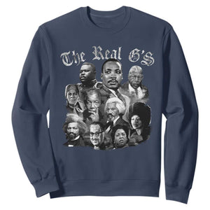 Civil Rights Legends Sweatshirt The Real Gs Juneteenth Black History Month TS10 Navy Print Your Wear