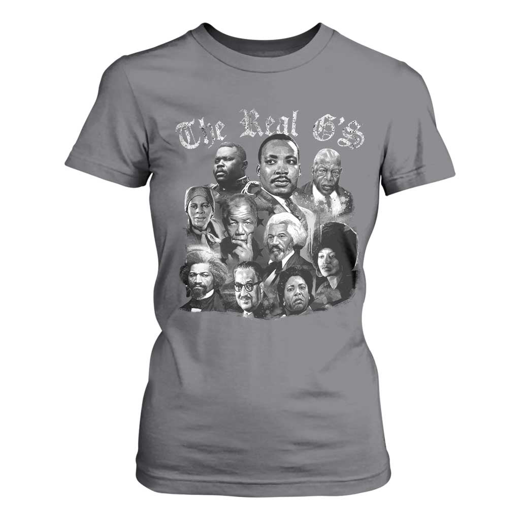 Civil Rights Legends T Shirt For Women The Real Gs Juneteenth Black History Month TS10 Charcoal Print Your Wear