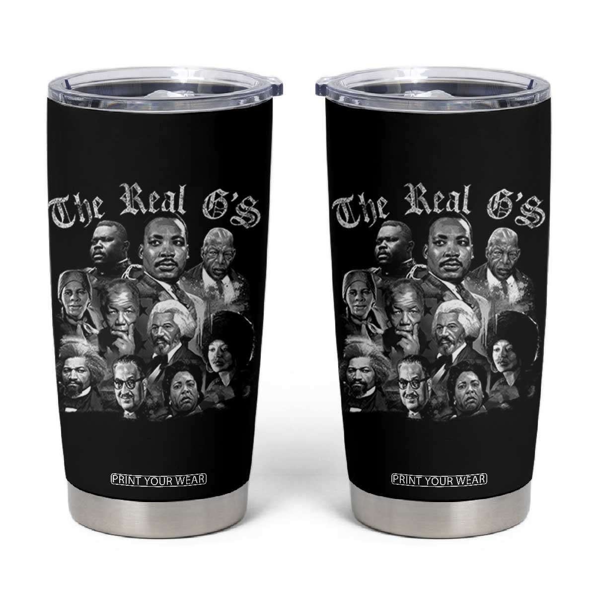 Civil Rights Legends Tumbler Cup The Real Gs Juneteenth Black History Month TS10 Black Print Your Wear