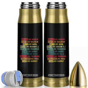 Black History Month Bullet Tumbler Retro Inspirational Leaders TS10 Black Print Your Wear