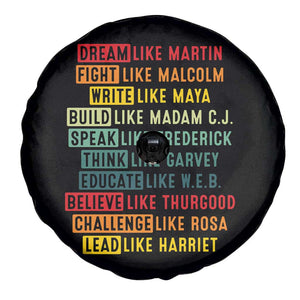 Black History Month Spare Tire Cover Retro Inspirational Leaders TS10 Print Your Wear