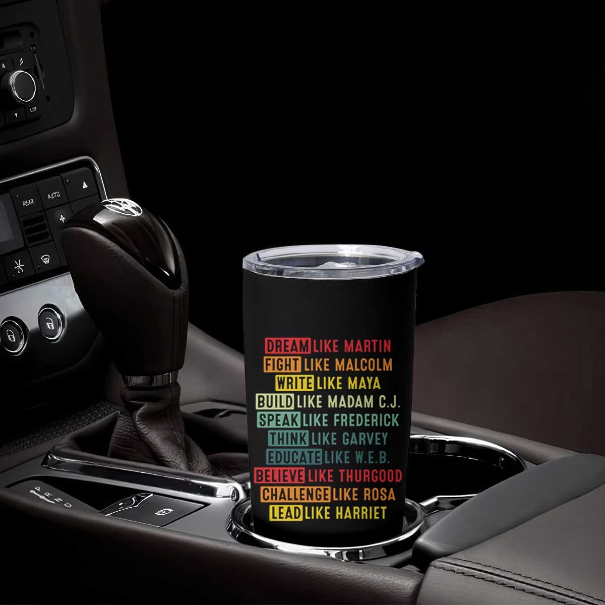 Black History Month Tumbler Cup Retro Inspirational Leaders TS10 Print Your Wear