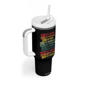 Black History Month Tumbler With Handle Retro Inspirational Leaders TS10 Print Your Wear
