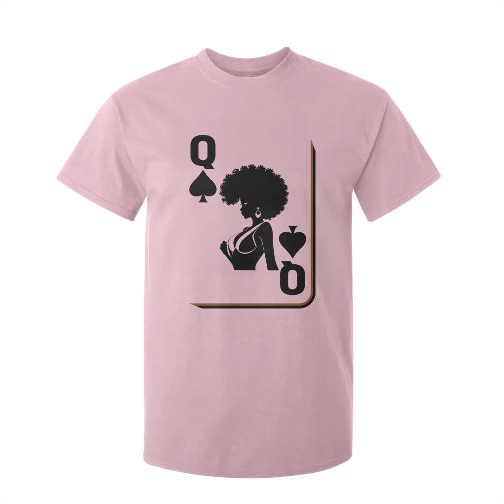 Black Queen T Shirt For Kid Black History Month Afro Woman Poker Card Games TS10 Light Pink Print Your Wear