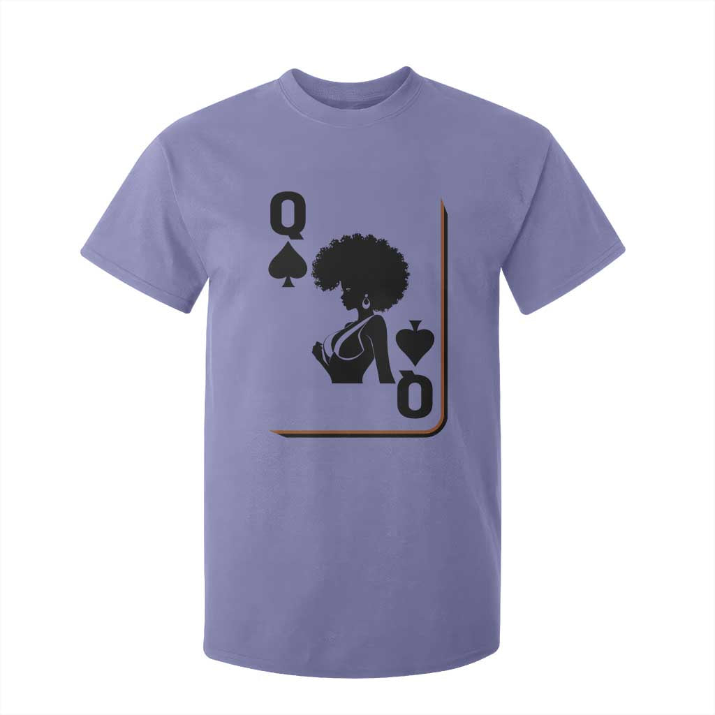 Black Queen T Shirt For Kid Black History Month Afro Woman Poker Card Games TS10 Violet Print Your Wear