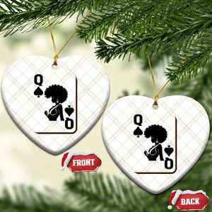 Black Queen Ceramic Ornament Black History Month Afro Woman Poker Card Games TS10 Print Your Wear