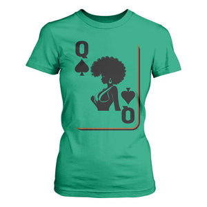 Black Queen T Shirt For Women Black History Month Afro Woman Poker Card Games TS10 Irish Green Print Your Wear