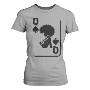 Black Queen T Shirt For Women Black History Month Afro Woman Poker Card Games TS10 Sport Gray Print Your Wear