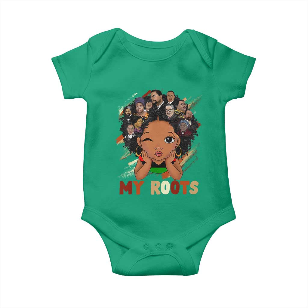 Black African Girl Baby Onesie Black History Month Juneteenth Gift Afro Empowerment TS10 Irish Green Print Your Wear