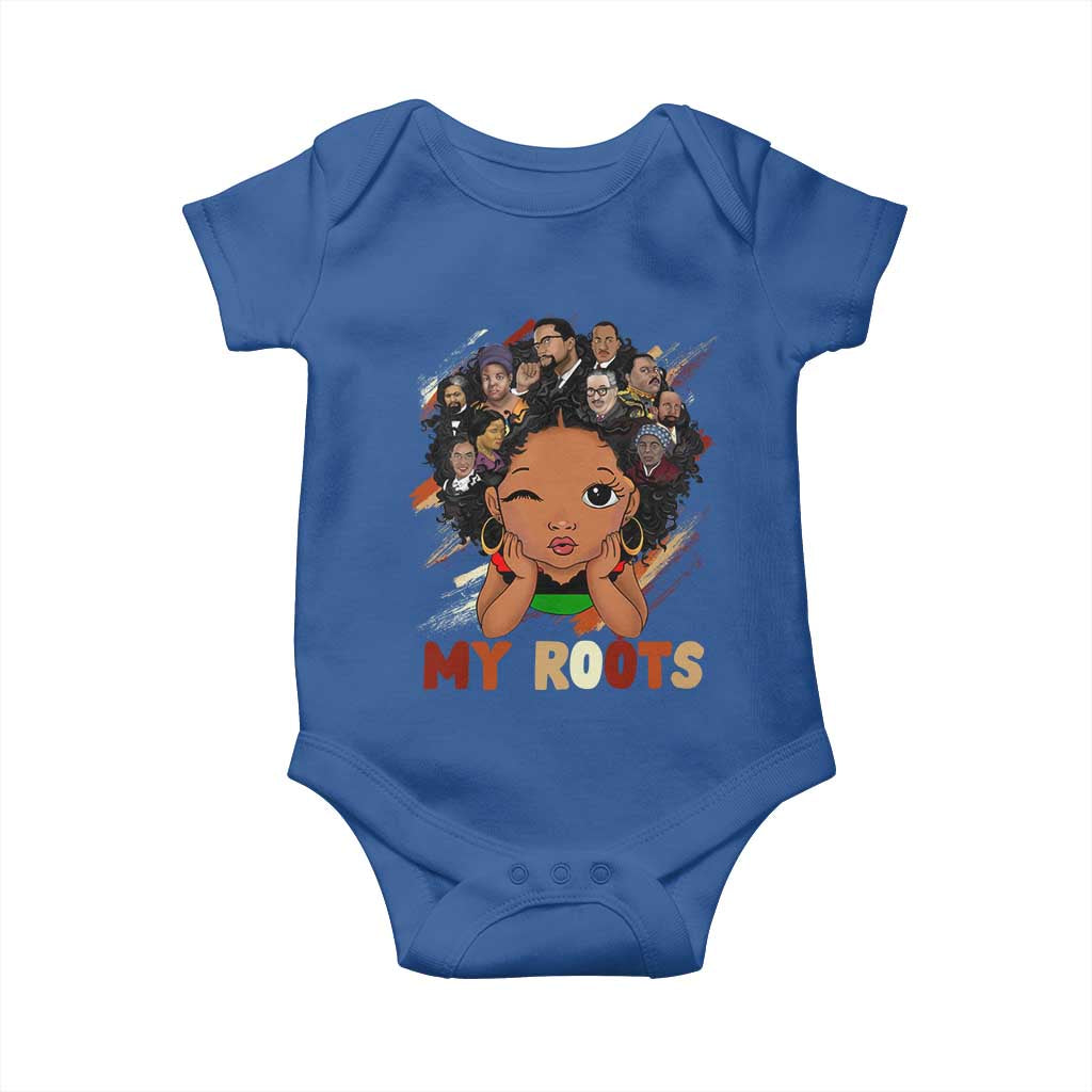 Black African Girl Baby Onesie Black History Month Juneteenth Gift Afro Empowerment TS10 Royal Blue Print Your Wear