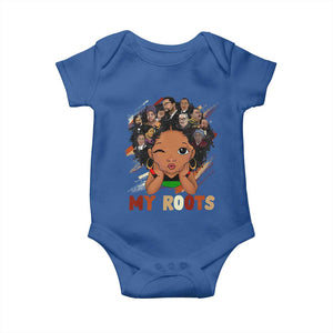 Black African Girl Baby Onesie Black History Month Juneteenth Gift Afro Empowerment TS10 Royal Blue Print Your Wear