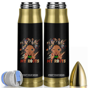 Black African Girl Bullet Tumbler Black History Month Juneteenth Gift Afro Empowerment TS10 Black Print Your Wear