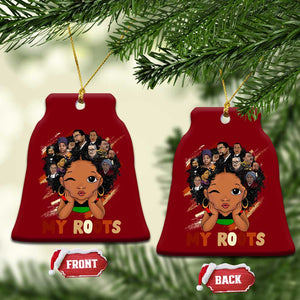 Black African Girl Ceramic Ornament Black History Month Juneteenth Gift Afro Empowerment TS10 Print Your Wear