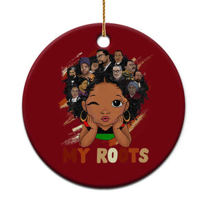 Black African Girl Ceramic Ornament Black History Month Juneteenth Gift Afro Empowerment TS10 1pc Red Print Your Wear