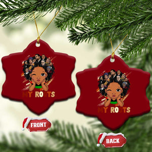 Black African Girl Ceramic Ornament Black History Month Juneteenth Gift Afro Empowerment TS10 Print Your Wear