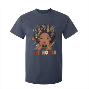 Black African Girl T Shirt For Kid Black History Month Juneteenth Gift Afro Empowerment TS10 Navy Print Your Wear