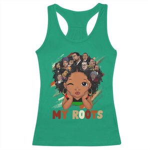 Black African Girl Racerback Tank Top Black History Month Juneteenth Gift Afro Empowerment TS10 Irish Green Print Your Wear