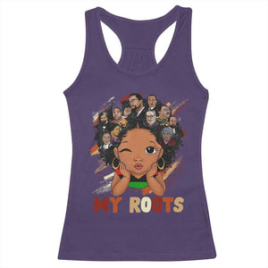 Black African Girl Racerback Tank Top Black History Month Juneteenth Gift Afro Empowerment TS10 Purple Print Your Wear