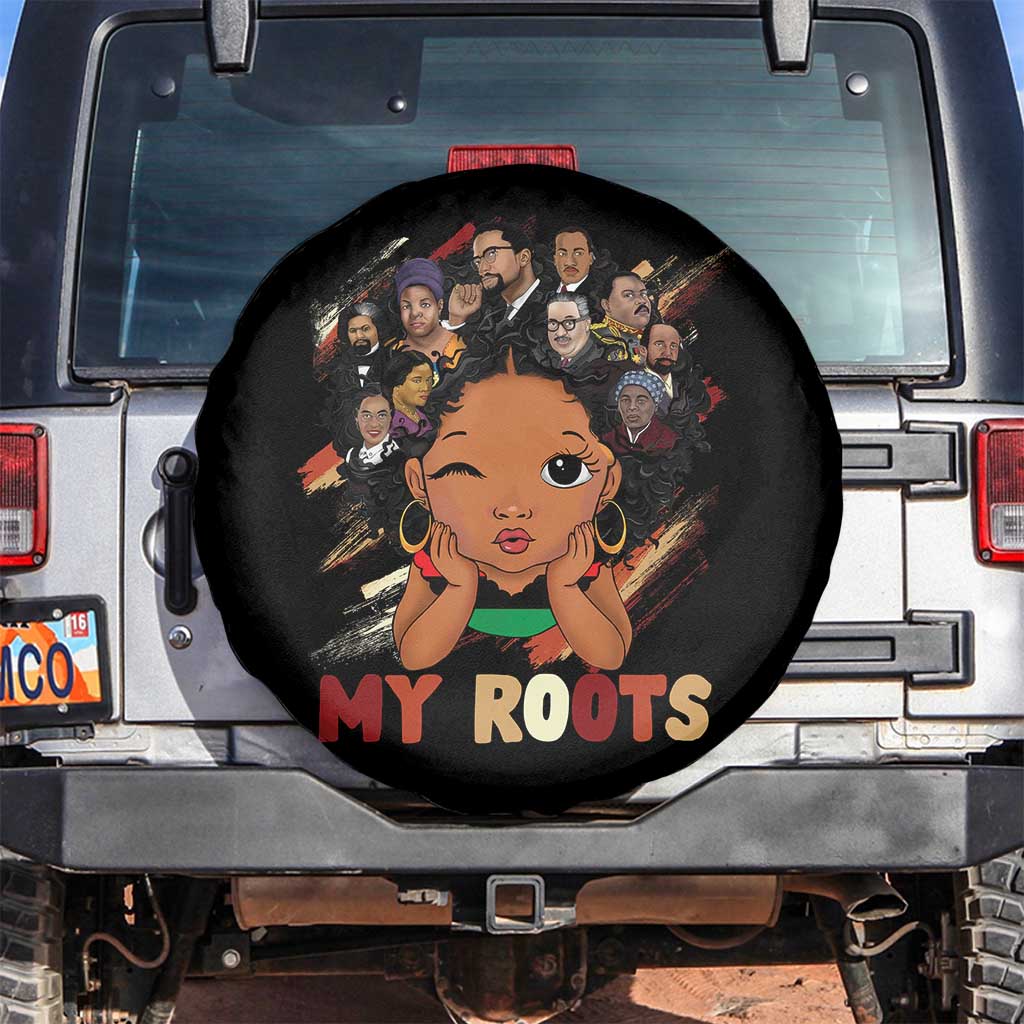 Black African Girl Spare Tire Cover Black History Month Juneteenth Gift Afro Empowerment TS10 No hole Black Print Your Wear
