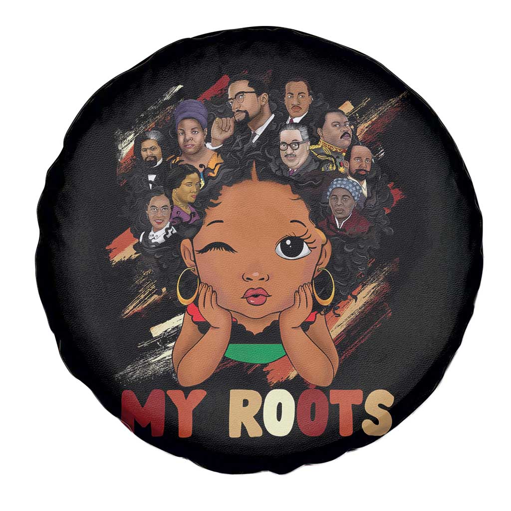 Black African Girl Spare Tire Cover Black History Month Juneteenth Gift Afro Empowerment TS10 Print Your Wear