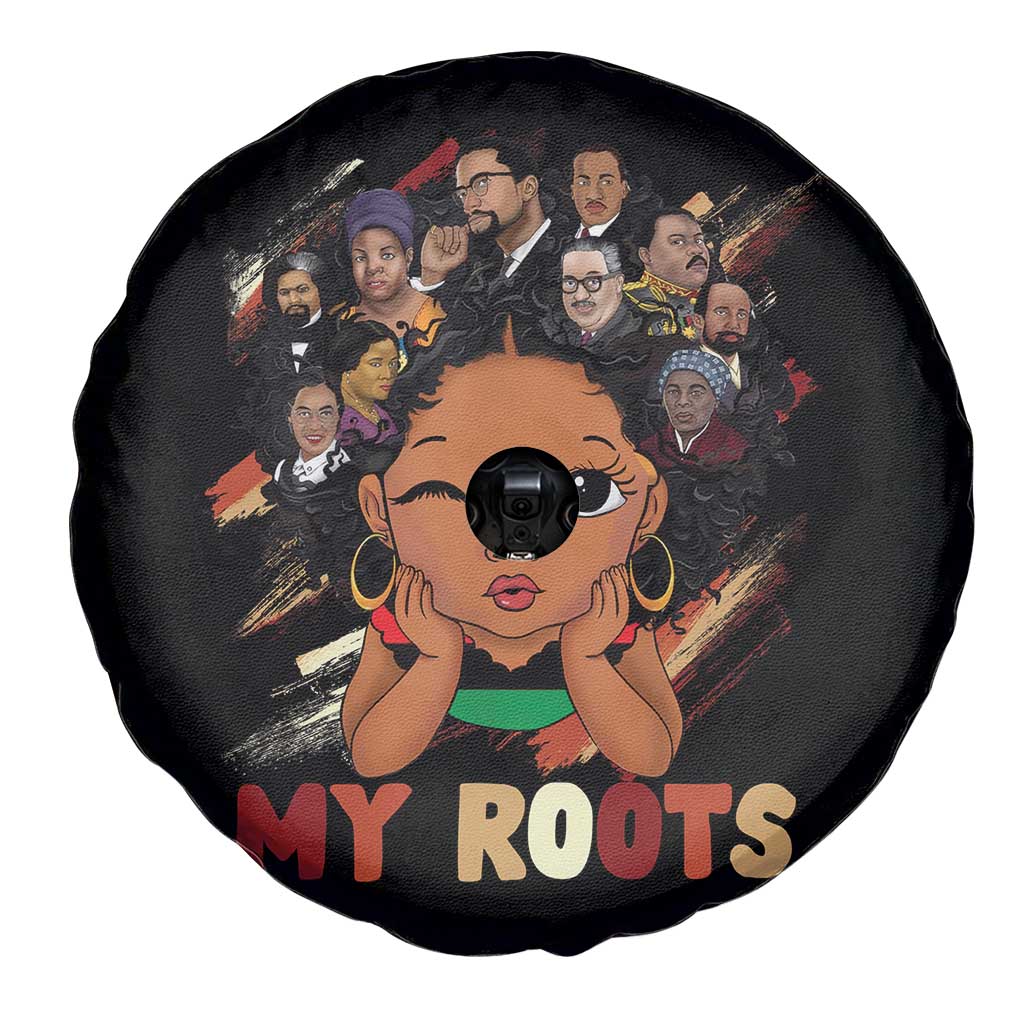 Black African Girl Spare Tire Cover Black History Month Juneteenth Gift Afro Empowerment TS10 Print Your Wear
