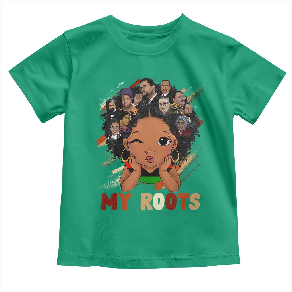 Black African Girl Toddler T Shirt Black History Month Juneteenth Gift Afro Empowerment TS10 Irish Green Print Your Wear