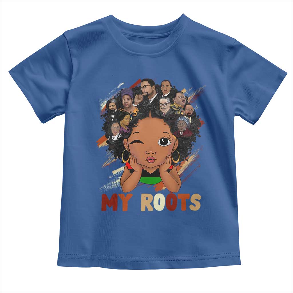 Black African Girl Toddler T Shirt Black History Month Juneteenth Gift Afro Empowerment TS10 Royal Blue Print Your Wear